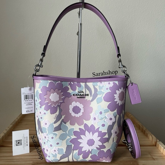 ✅Coach City Bucket With Floral Print - Picture 1 of 15